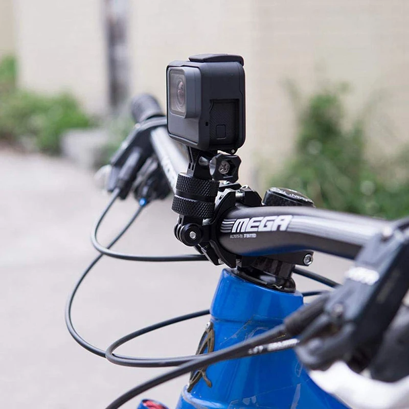 Bicycle Handlebar Mount Bike Motorcycle Aluminum Holder for GoPro Hero 11 10 9 8 7 6 5 4 Xiaomi Eken Sjcam Go Pro Action Camera