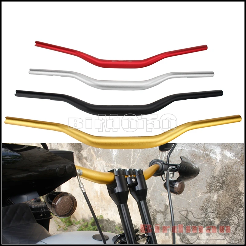 

Motorcycle 38mm Handle Bar For Harley Dyna Street Bob Softail Sportster 1-1/2" Tapered Moto Style Handlebars W/ 2.5" Pullback