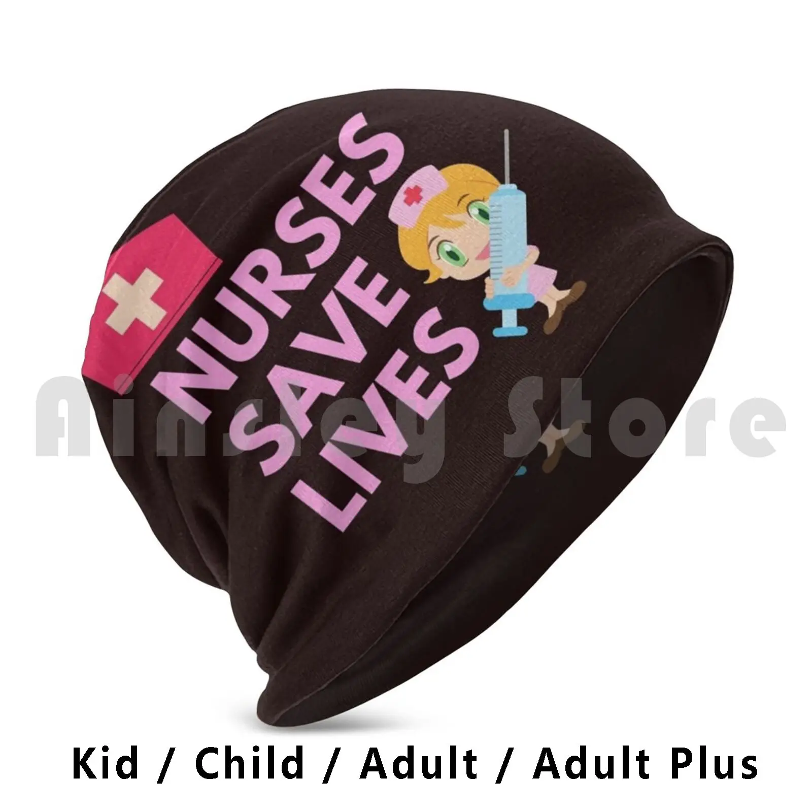 Nurses Save Lives Beanies Knit Hat Hip Hop Healthcareworkers Nurse Nursing Medicine Healthcare