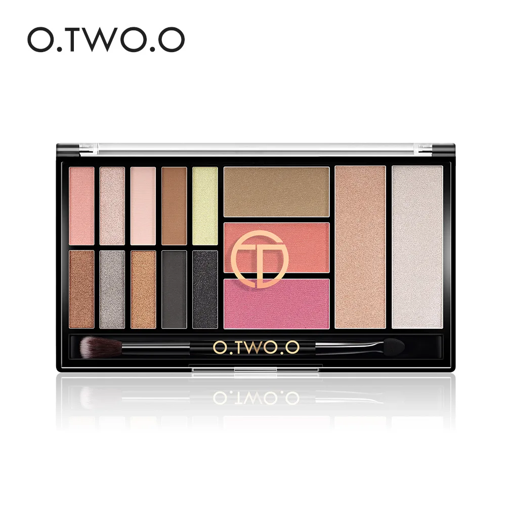 O.TWO.O New Style Makeup Palette 10-Color Eyeshadow 3-Color Blush 2-Color Light Highlighter Cross Border Hot Selling