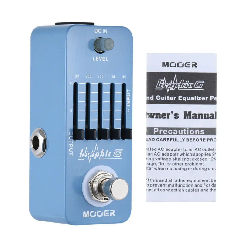 Mooer Meq1 Graphic G Effector Electric Guitar Effect Pedal Guitar Parts Accessories Five Stage Equalization Eq Guitar Equalizer