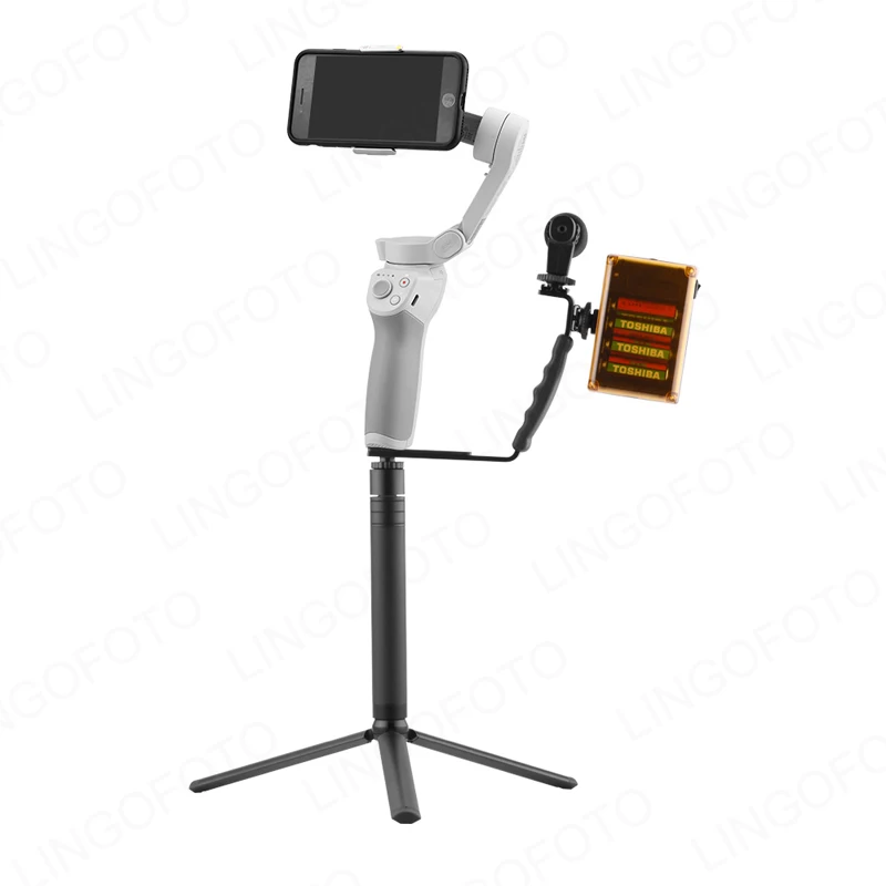 L Shaped HandleสำหรับDJI OM 4โลหะขาตั้งกล้องEXTENSION Rod AO2254