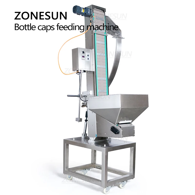 ZONESUN – bouteille en plastique personnalisée automatique, bouchon de pot en vrac, levage, élévateur, Machine, convoyeur, ligne de Production