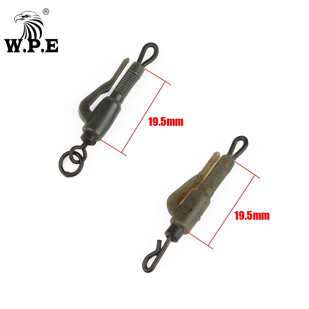 W.P.E Accesorios de carpa: clip, gancho de plomo hibrido - imagen 5
