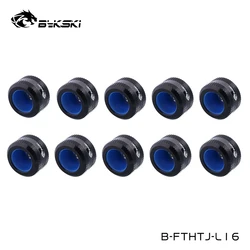 Bykski – raccords de tuyaux durs OD 16MM, Compression manuelle du Tube PETG 12x16MM, adaptateur noir, rouge, blanc, or, bleu G1/4