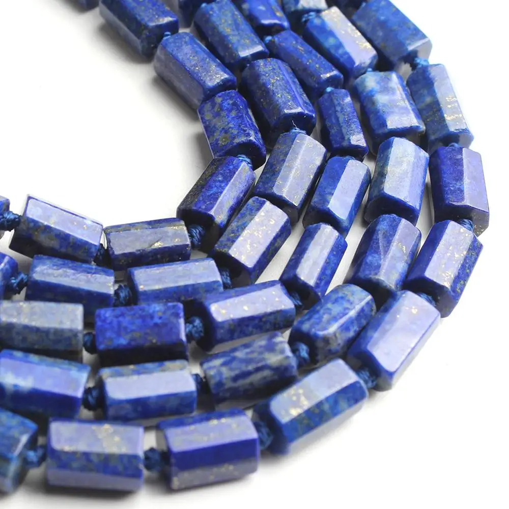 

Natural Lapis Lazuli Stone Beads Cylinder Shape Loose Spacer Beads For Jewelry Making DIY Bracelet Necklace 15"Strand 8x11mm