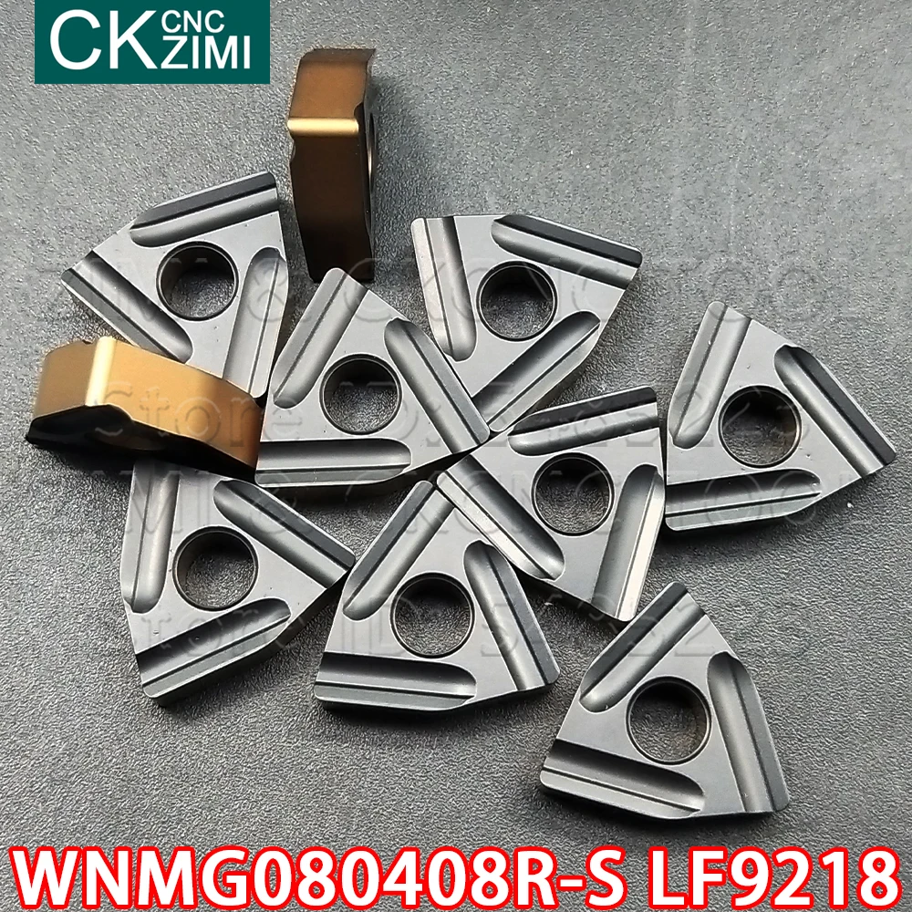 10P WNMG080408R-S LF9218 WNMG 080408R S LF9218 Carbide slotting Internal External Turning Insert CNC Lathe cutter tool for steel