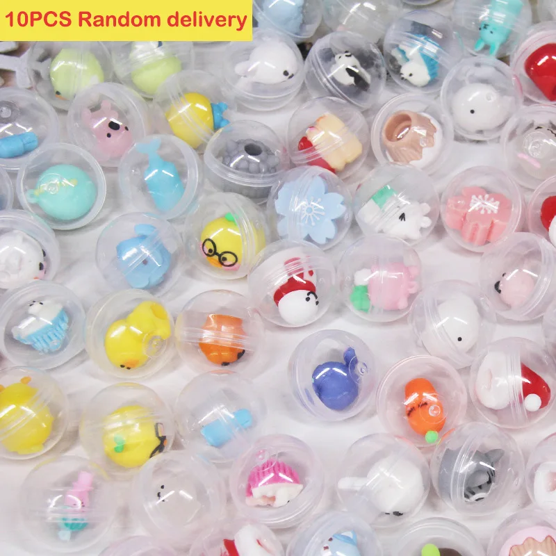 

10/20PCS Mixed Surprise Egg Capsule Egg Ball Model Novelty Funny Relaxation Toy Doll Toy Children's Kids Gifts Random Delivery