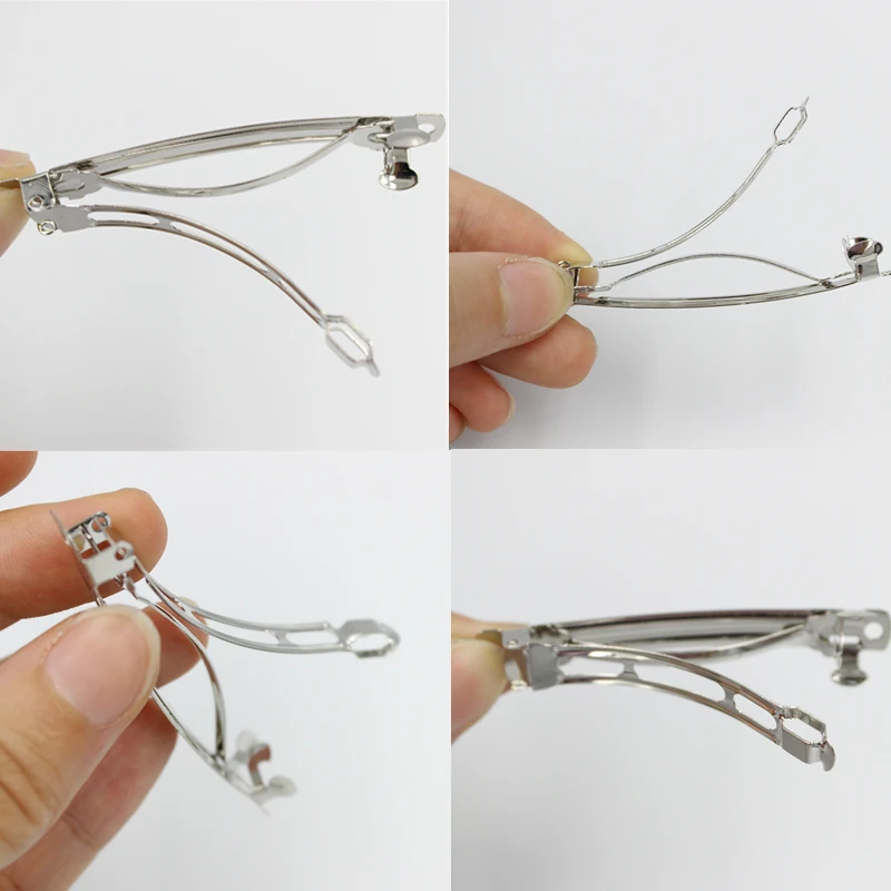 10 قطعة 50/60/70/80 مللي متر العتيقة برونزية مشبك شعر قاعدة فارغة DIY بها بنفسك مشبك شعر دبابيس الشعر المشابك الفرنسية إكسسوارات الشعر