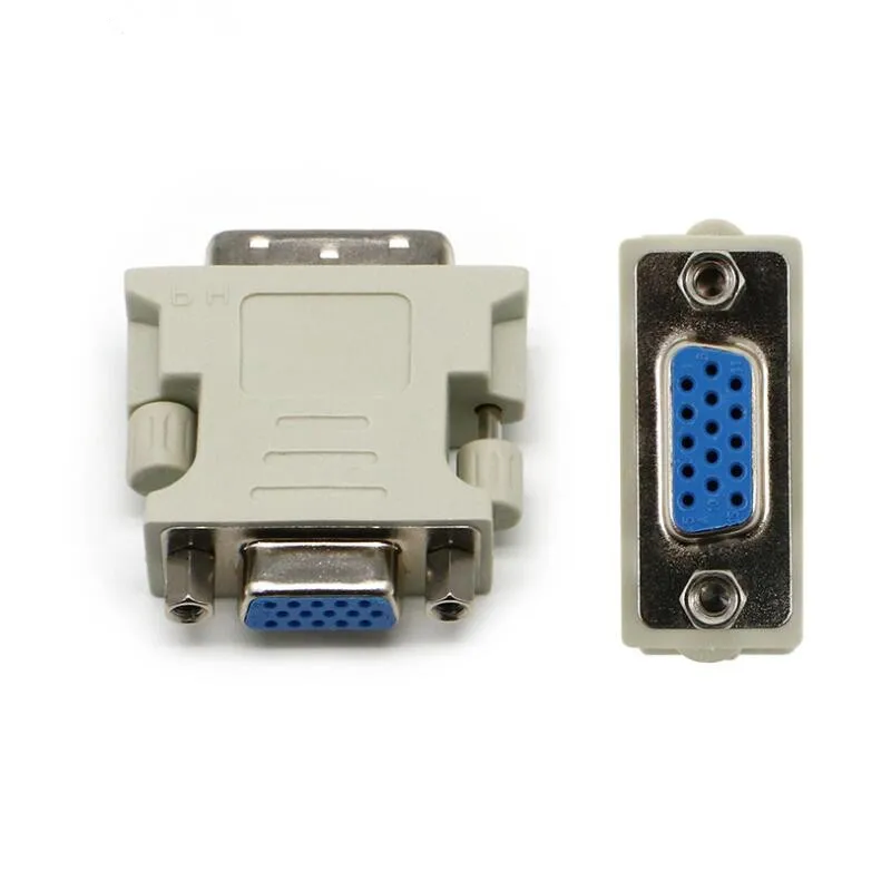 DVI D Male To VGA Female Socket Adapter Converter VGA to DVI 24+5 Pin Male to VGA Female Adapter Converter