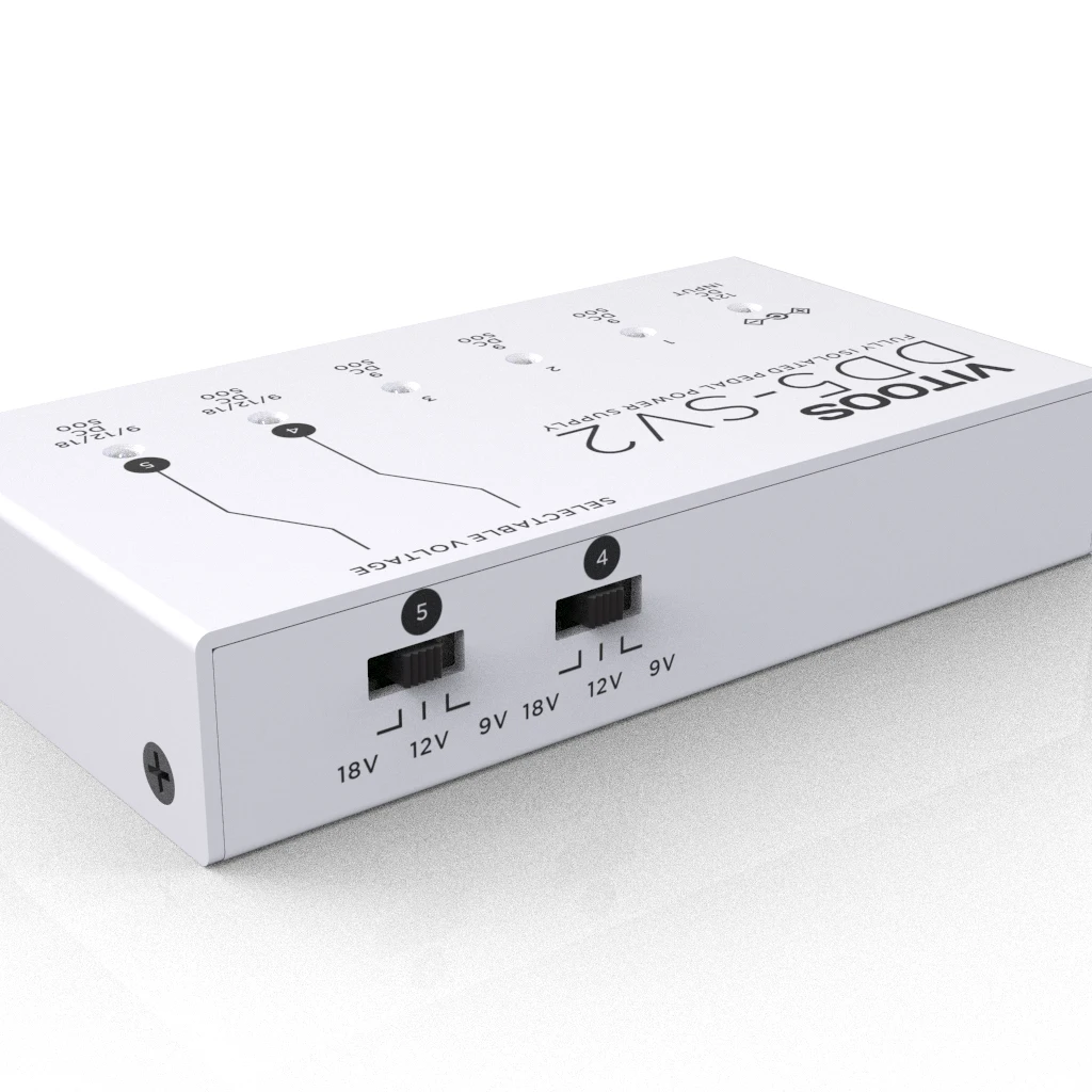 VITOOS DD5-SV2 wirkung pedal netzteil voll isoliert Filter welligkeit Lärm reduktion High Power Digitale effektor