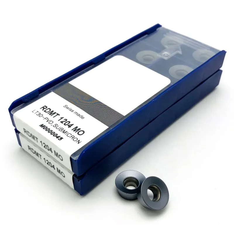 10pcs RDMT1204 MO RDMT10T3 MO LT30 di alta qualità in metallo duro inserto di fresatura CNC utensili da taglio in carburo RDMT 1204 inserti di tornitura