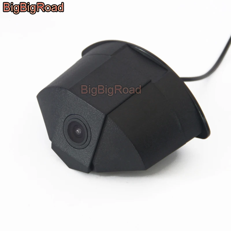 BigBigRoad For Mercedes-Benz GLK GLC GLE GLA ML E Class C207 Front Camera Night Vision Car Logo Camera Front View CAM