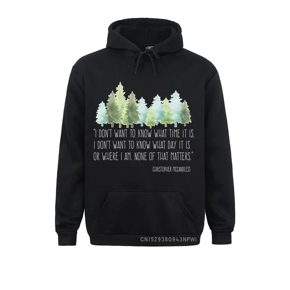 Into Wild With Christopher McCandless Hoodie Men Hiking Camping Outdoors Basic Coats Hood Costume Clothes Gift Sweatshirts