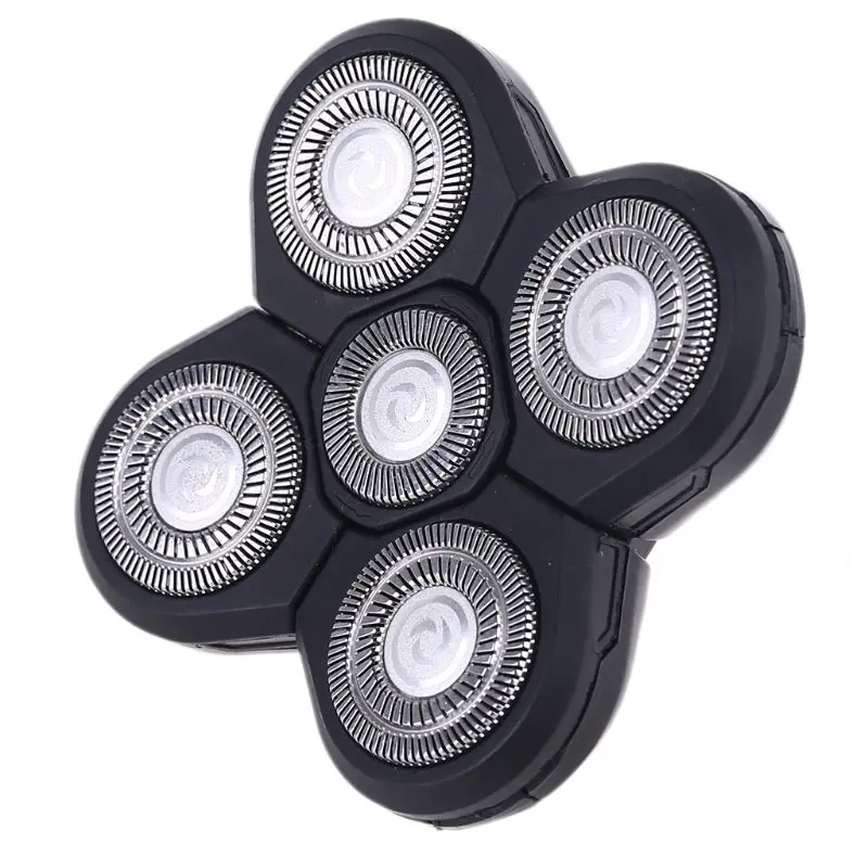 Repuesto de 5 cabezales de afeitado, cuchilla de afeitar 5D para hombres, Kit de afeitadoras eléctricas, envío directo