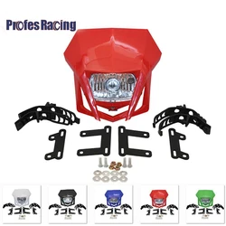 Universal Motorcycle Headlight Headlamp Fairing Farol De Milha Para Moto For HONDA XR CRF 150 230 250 450  Dirt Bike