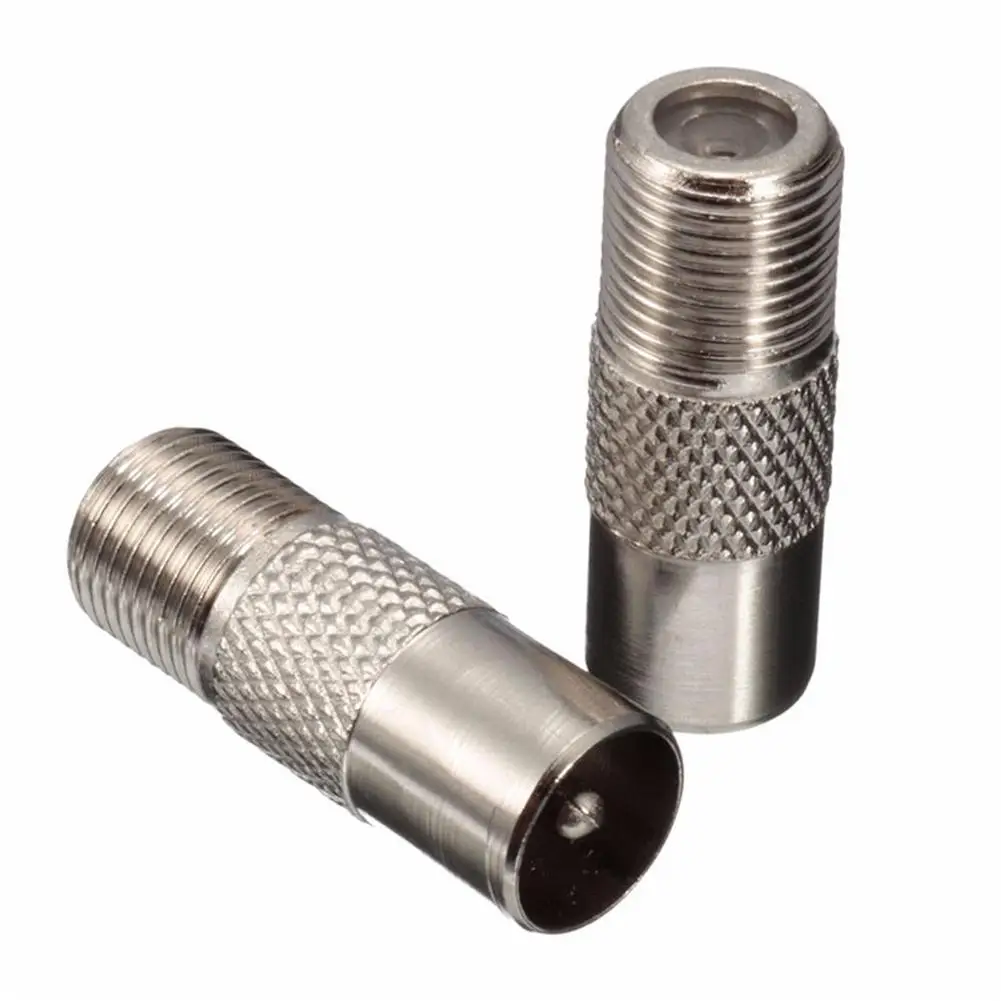 5 Stks/partij Hoge Kwaliteit Stb Quick Plug Rf Coax F Female Naar Rf Mannelijke Connector Tv Antenne Coaxiale Connector Adapter