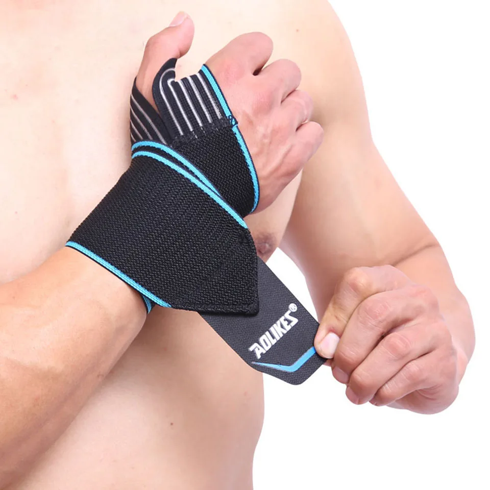 

1 PCS Adjustable Opening Design Weight Lifting Wristband Wrist Support Brace Straps Wraps Gym Sport Saft Protector