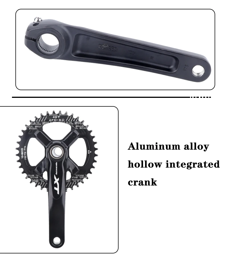 104BCD 170/175mm XT Crank MTB Crankset 32/34/36/38/40/42T Narrow