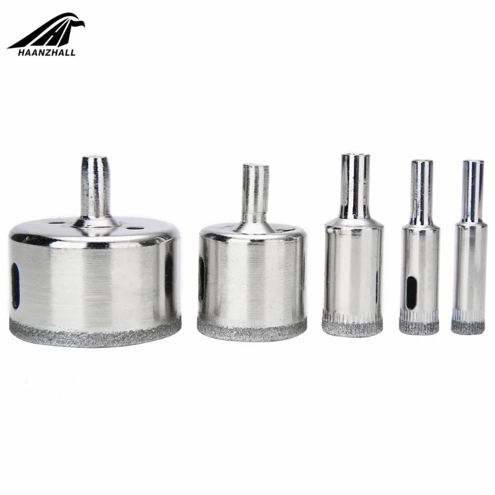 10pcs/set Diamond Tool Drill Bit Hole Saw For Glass Ceramic Marble Tile 3-50mm Power Tool