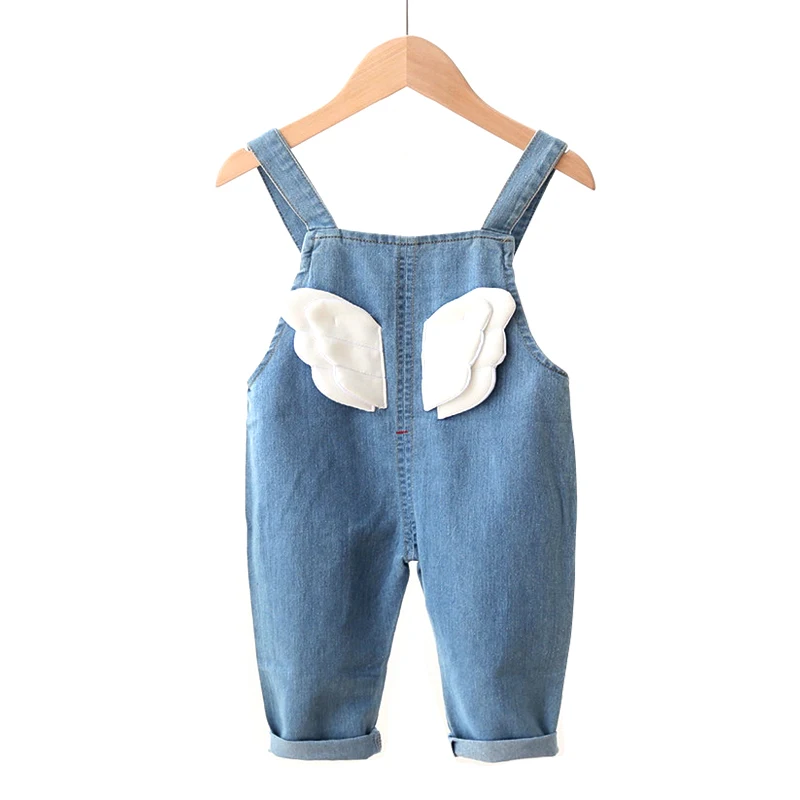 Children\'s Denim Overalls Baby Jeans Pants Baby Boys Girls Trousers Infant Clothing Toddler Babies Pants Little Kids 1-3 Years