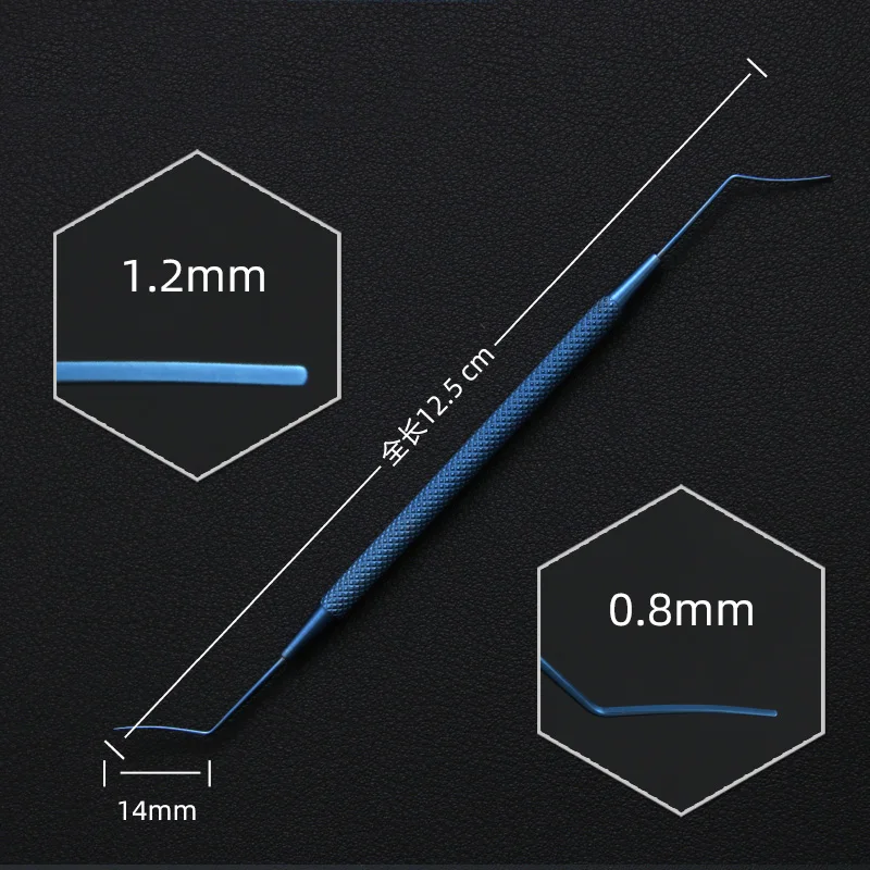 Ophthalmic Iris Restorer Micro hook probe Ophthalmic titanium Double-Headed Nucleus Splitting Knife ophthalmic instruments