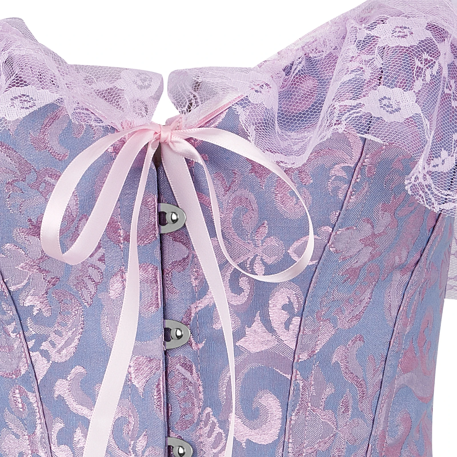 Women's Lace Corset Tops Solid Color Tie-up Fishbone Bandage Drawstrings Slim Elastic Crop Tops Bustier Body Shaper Party Wear