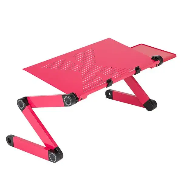 Height Adjustable Portable Foldable Lap Table Stand for Sofa Bed Beside Use Folding Table Laptop Notebook Computer Use in Bed