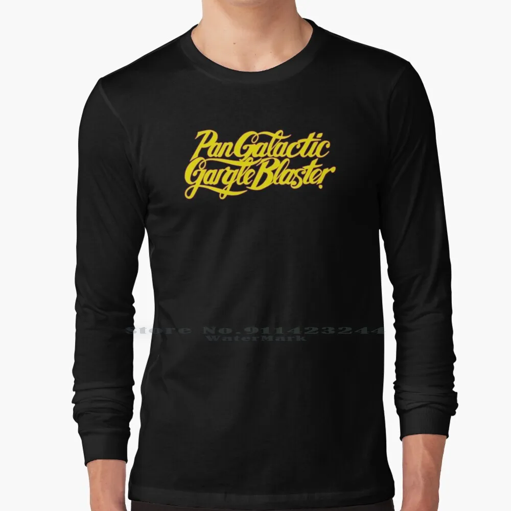 Pan Galactic Gargle Blaster 100% Cotton Long Sleeve T Shirt Science Fiction Hitchhikers Guide To The Galaxy Hhgttg Douglas