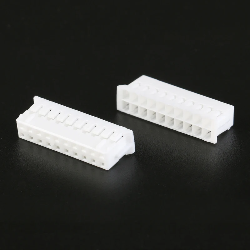 50Pcs/lot PHD 2.0mm double 2.0mm plug connector terminal Plastic shell 2x3P 4P 5P 6P 7P 8P 10P  Crimps Terminals