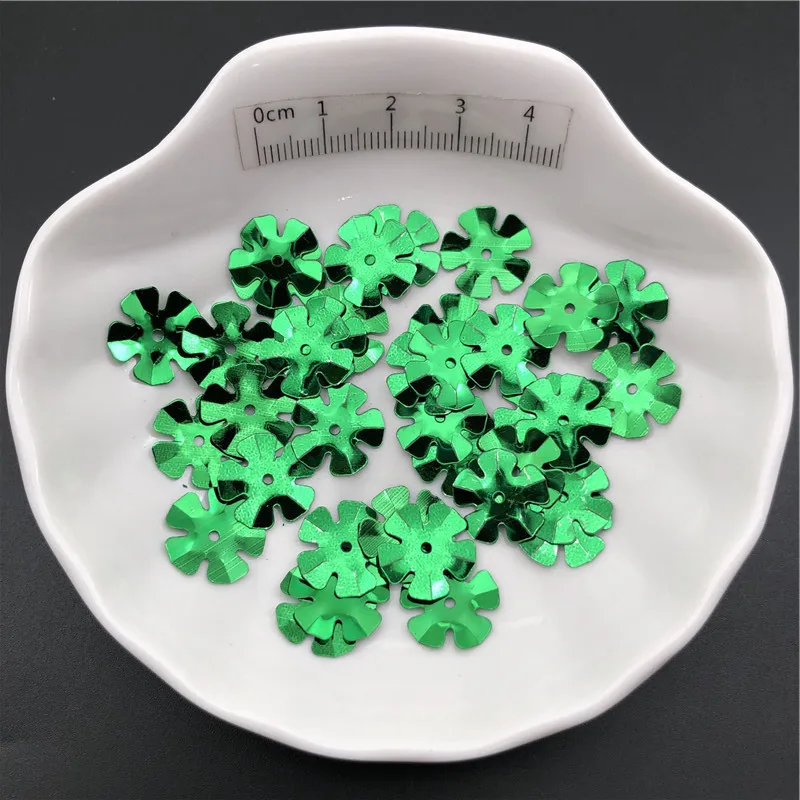 30g 14mm Cup Flower Loose Sequins Paillettes For Sewing ,Shoes,Hat,Kids DIY,Crafts Accessories Wholesale