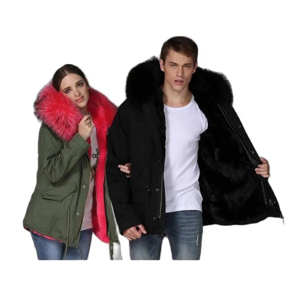 Promotion Mility Shell Ladies Winter Wear Black Parka For Unisex Wear Huge Real Hoodies