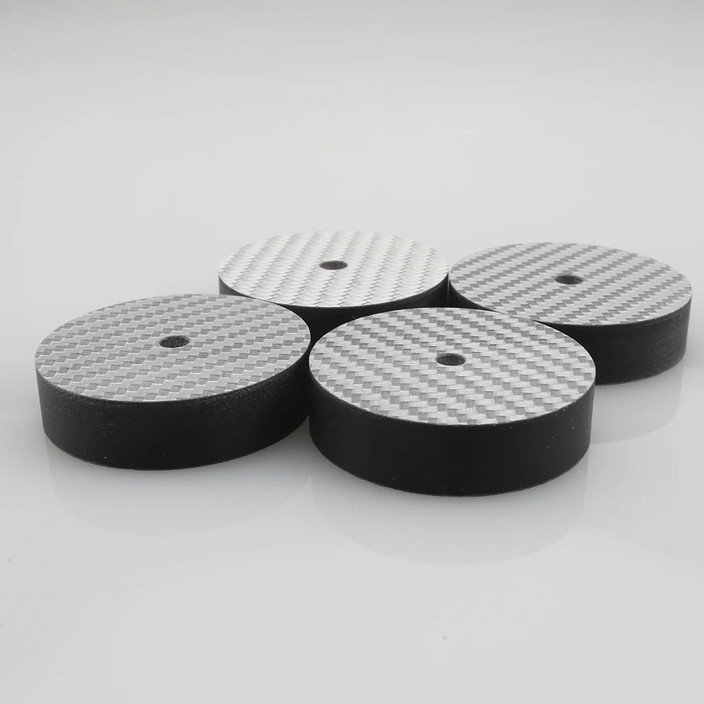 Audiocrast CF4010W 40MM * 10MM Carbon Fiber Lautsprecher Verstärker Isolation Spike pad stand basis