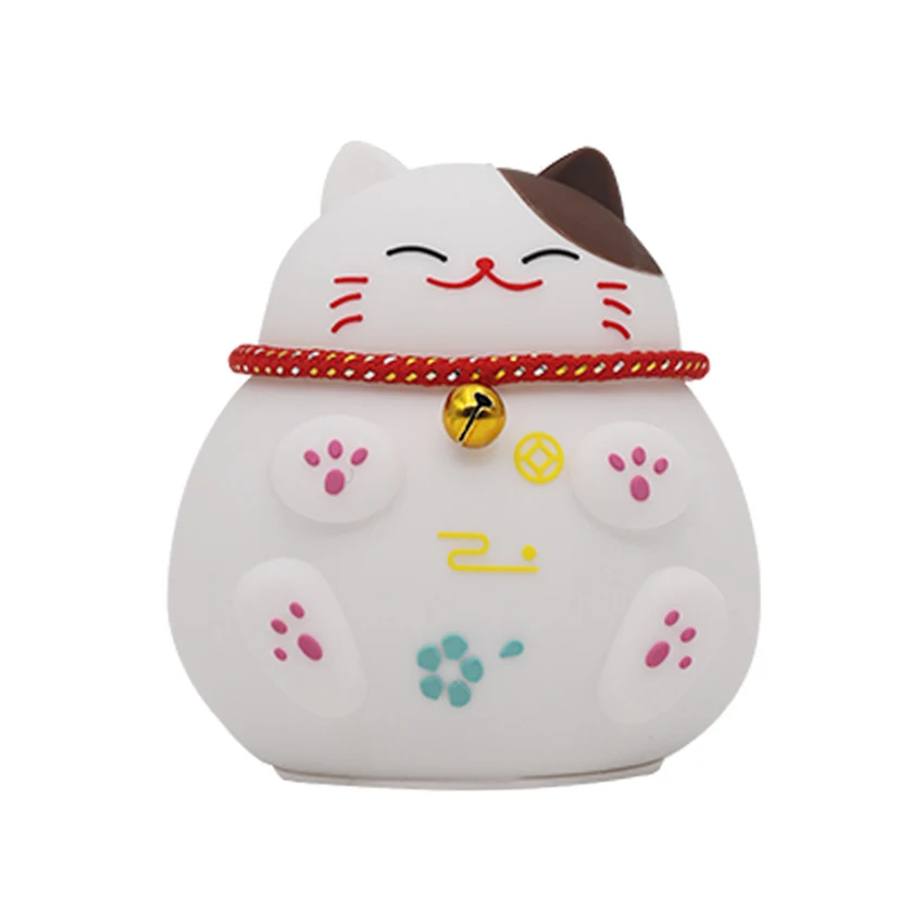 Luce notturna a LED per gatti, luci ricaricabili per bambini da comodino in Silicone ricaricabile con 3 modalità, controllo del tocco, per bambini neonati
