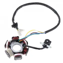 GY6-125 Motorcycle Scooter Generator 6 Coils Magneto Stator for 125cc and 150cc Chinese GY6 Engine ATVs Go Karts Mopeds