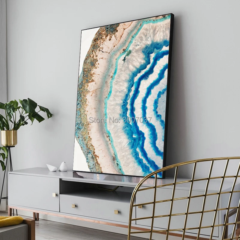 Hand Painted Abstract Sea Oil Painting on Canvas Modern Seascape Water Painting Wall Art Picture Cuadros Decor Free Shipping