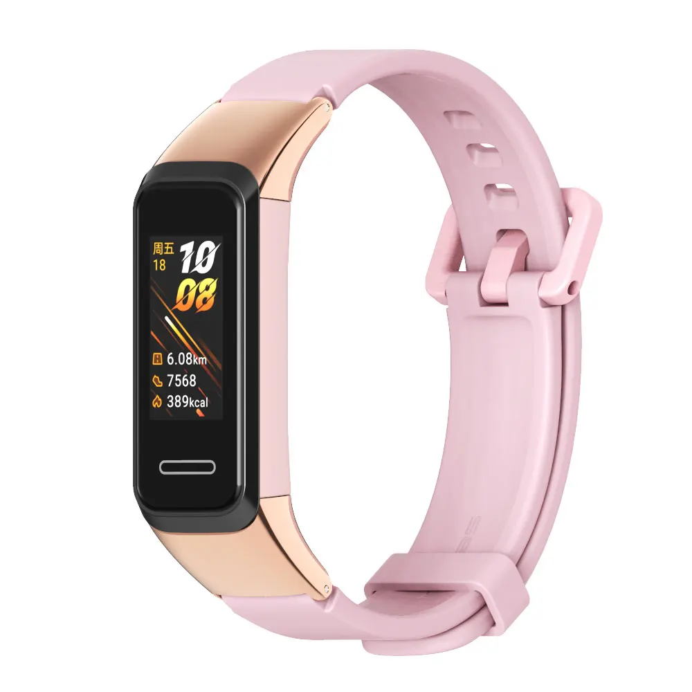 Silicone Strap For Huawei Band 4 Bracelet Honor Band 5i Wrist Belt For Huawei Band 3 4 Pro Strap Rose Gold Wristbands Watches