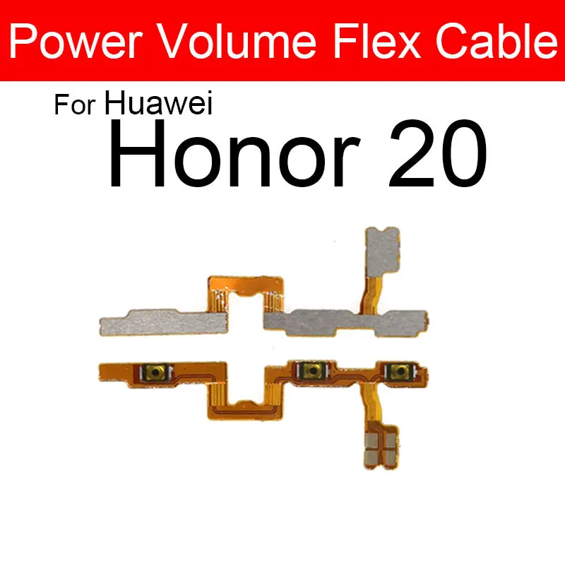 Volume Power Flex Cable For Huawei Honor 20 30 Pro 20 30 Lite For Honor 20s 30s 20i 30i Power Audio Control Power Flex Ribbon