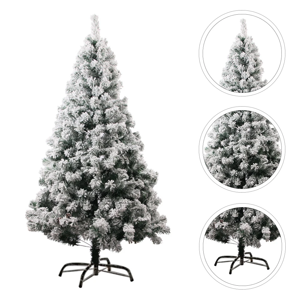 60cm Weihnachten baum weiß beflockung schneeflocke Weihnachten baum dekoration ornamente desktop dekoration shopping mall party liefert