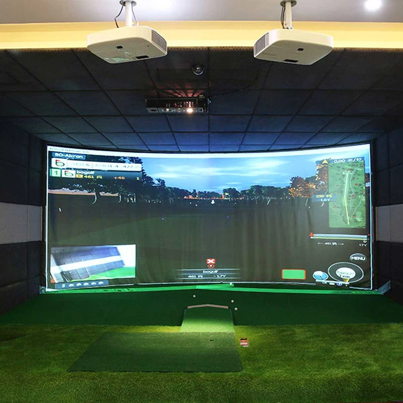 Simulator Projection Screen, Impact Display, Projection Screen, Indoor White Cloth Material, Golf Exercise, Golf Targe