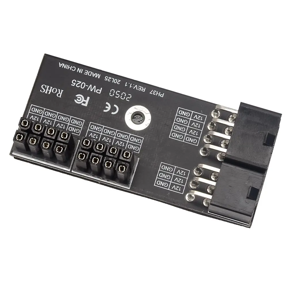 ثنائي ATX 8Pin أنثى إلى 6 + 8pin ذكر 180 درجة بزاوية محول الطاقة ل NVIDIA 3080 3090 بطاقة الرسومات وحدة معالجة الرسومات