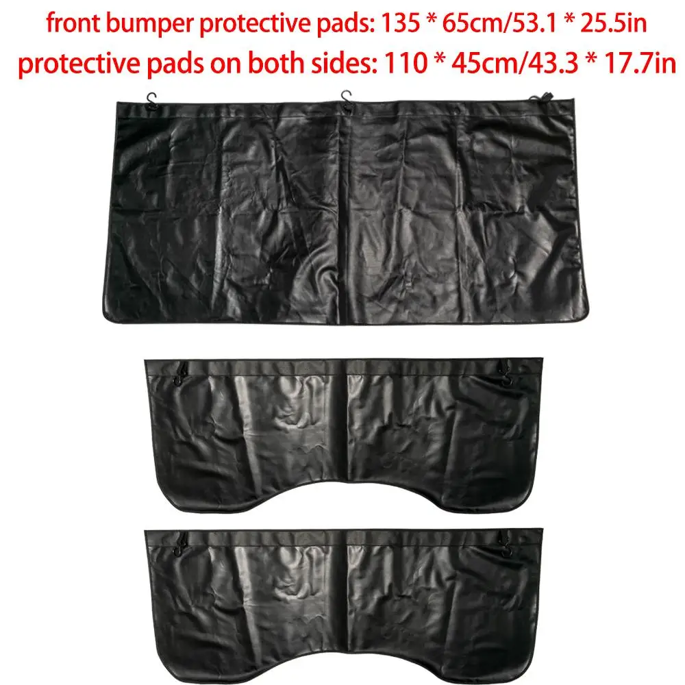 3 PCS/set Magnetic Fender Cover Lightweight Leather Car Body Protector Mat Pad with Hooks for Mechanic Repair Automotive Work