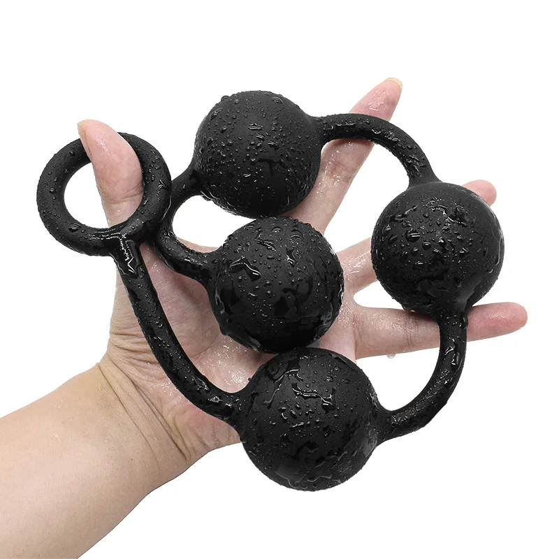 4 Balls Silicone Big Anal Beads Ball Butt Plug Adults Erotic Sex Toys for Women Anus Masturbator Dilatodor Prostate Massager