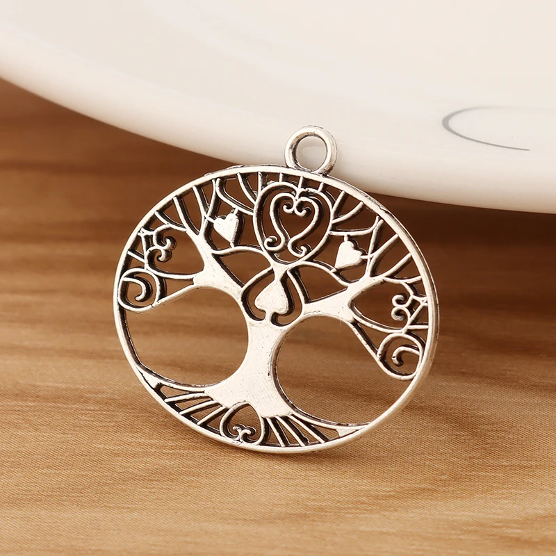 

Двухсторонние полые филигранные подвески в виде деревьев, аксессуары для аксессуаров