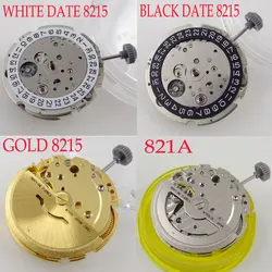 Gold/Silver Genuine Miyota 8215/821A Automatic Movement White/Black Date Wheel High Accuracy