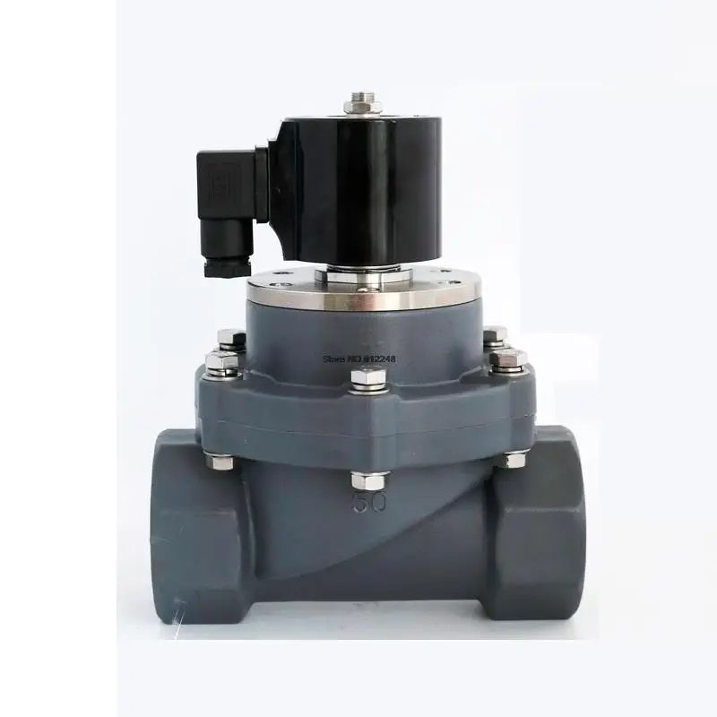 CPVC UPVC PVC Solenoid Valve Anti-corrosion Chemical Acid-alkali Sewage Sea Water DN15 DN20 DN25