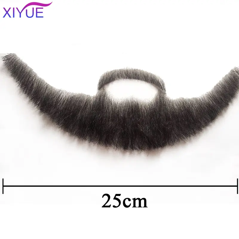 XIYUE synthetic Lace Beard Fake Moustache For Men Mustache Hand Made By Real Hair Cosplay Synthetic Lace Invisible Beards - Image 8