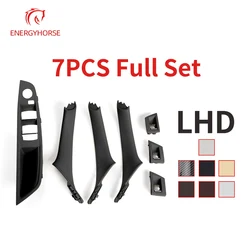 For BMW 5 Series Car Interior Inner Door Handle Panel Pull Trim Cover Window Switch Panel Handle Set For BMW F10 F11