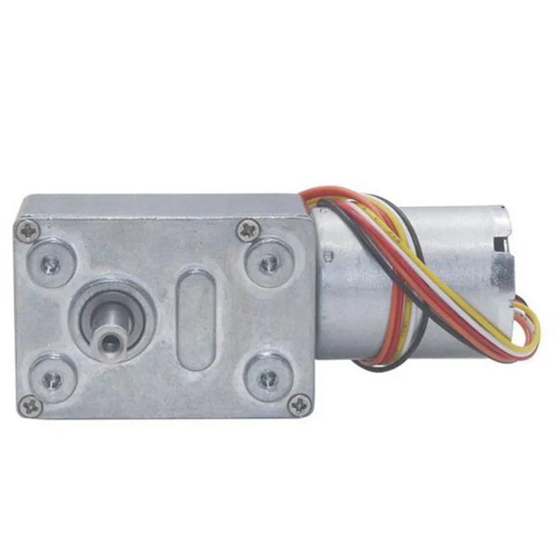 JGY-2430 DC 12V 24V Worm Gear Motor Reducer 6-160RPM High Torque Electric Metal Gear Reverse Self Lock Brushless Low Speed Motor