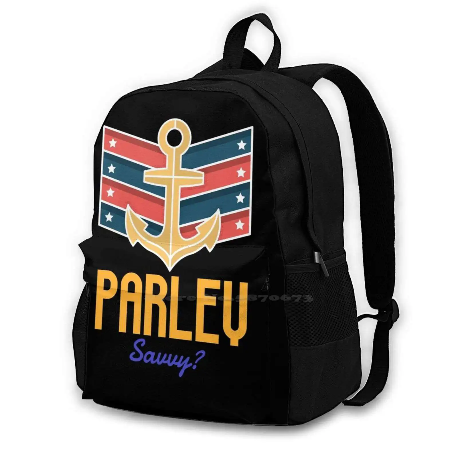 Parley! Codice pirata! Pirata dei caraibi Savvy? Borse da scuola del capitano per borse da viaggio per Laptop per ragazze adolescenti Parley